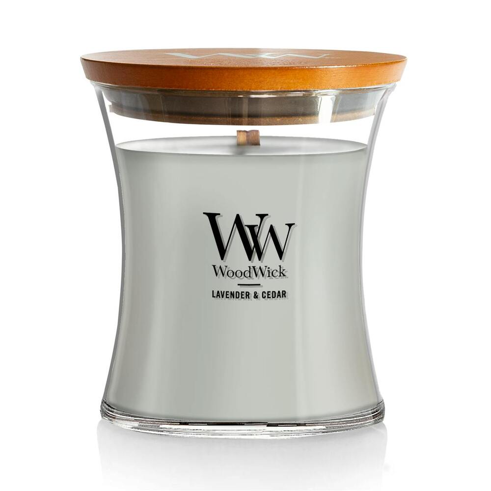 WoodWick Lavender & Cedar Holiday Candle Medium Hourglass 9.7onz
